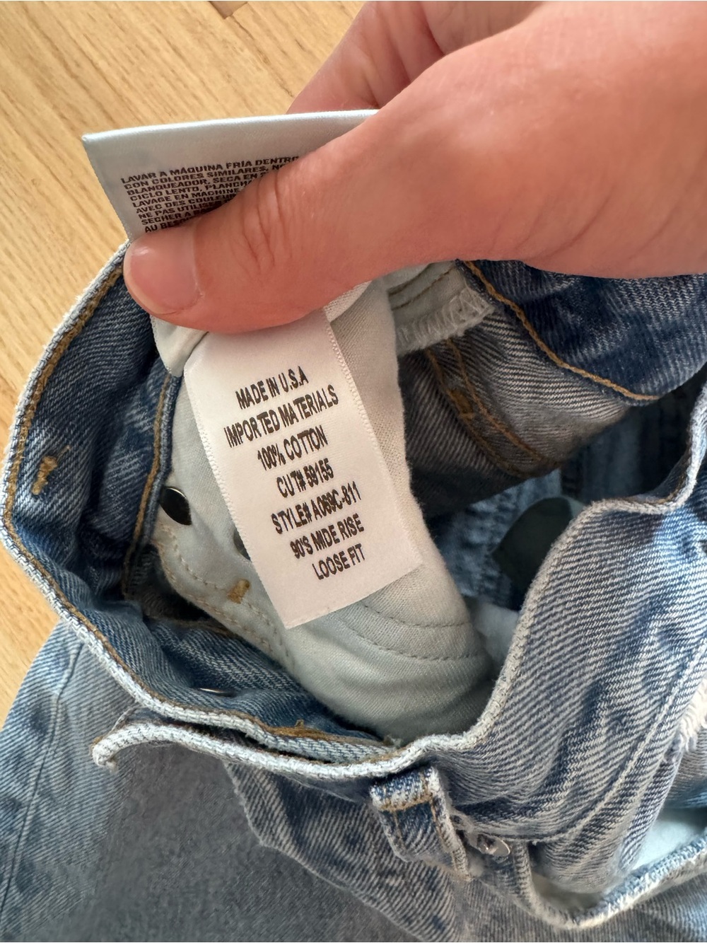 Agolde 90s Mis Rise Loose Straight Leg Jeans - Picture 4 of 5